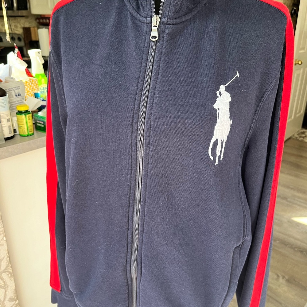 Men’s medium navy Polo zip up